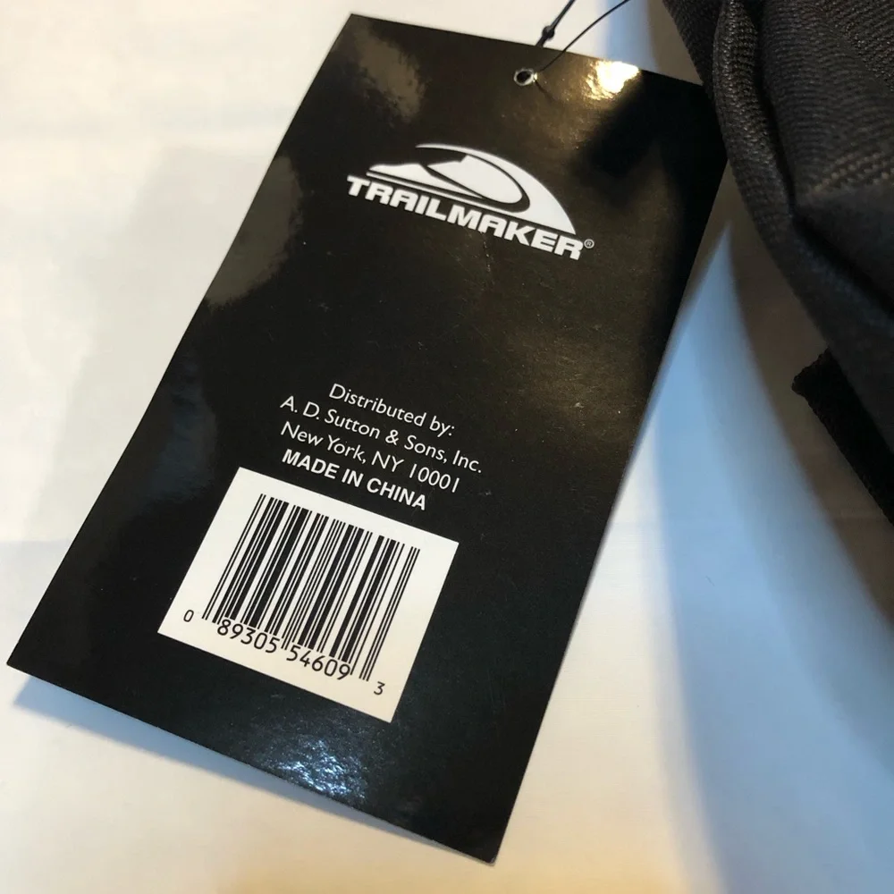 NWT Trailmaker Adjustable Strap 17-inch Black Backpack